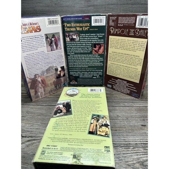 4 VHS Tapes -“Texas”, “Rob Roy”, “Rumpole Of The Bailey” And “The Secret Garden” - Picture 6 of 11